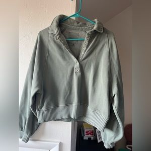 Aerie Quarter Snap Sweatshirt